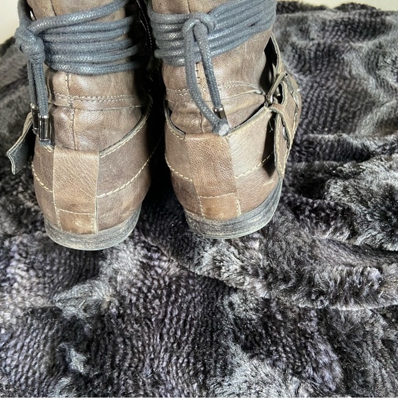 KHRIO Mid-calf leather boots Brown Size EU 38 US 6.5 - Picture 9 of 9